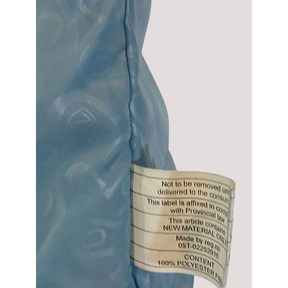 Noble Outfitters Calgary Teal Chevron Quilted Puffer Vest Size M High Collar Log - Picture 9 of 10